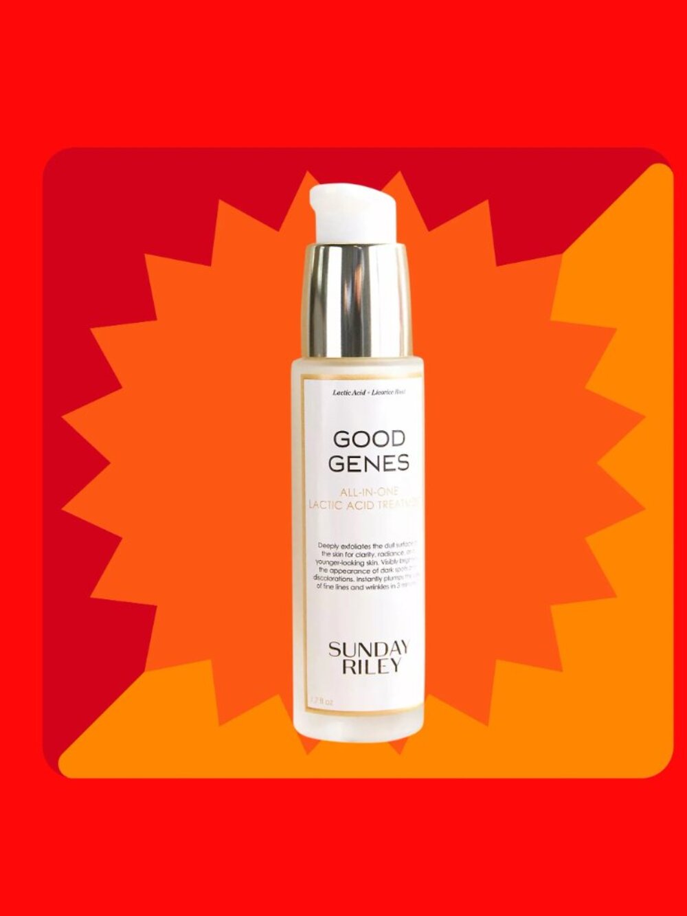 NEW & 1/2 PRICE ❤️SUNDAY RILEY GOOD GENES ALL-IN-ONE LACTIC TREATMENT 1.7oz